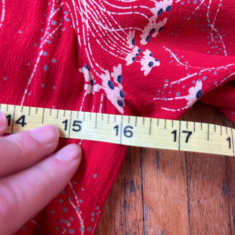 Red Dropped-Waist Short Collette Dress - Picture 12 of 13